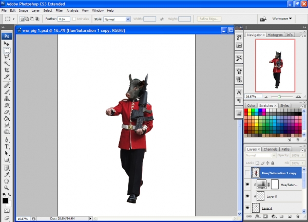 Creation of War Pigs: Step 3